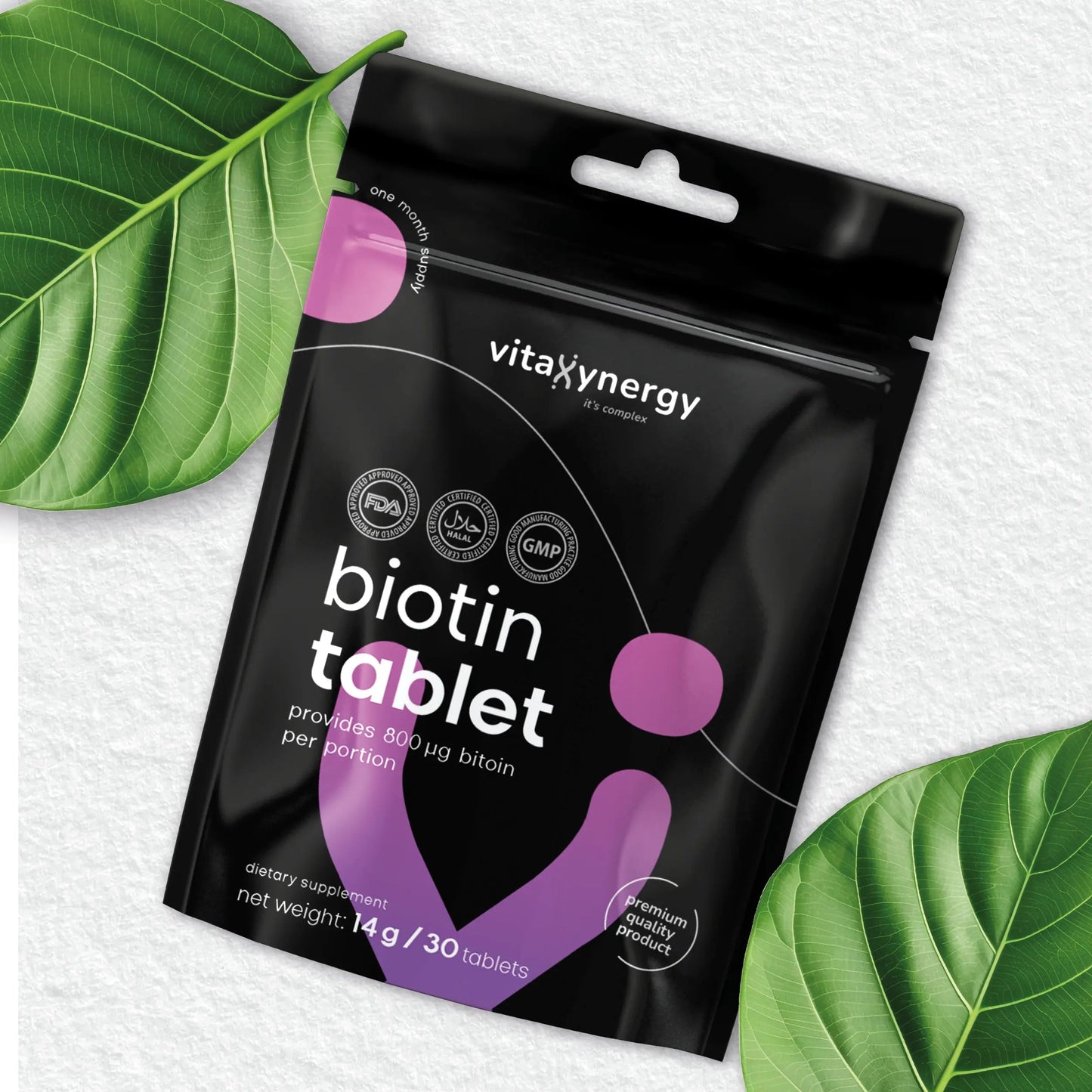 Biotin 10,000 mcg Tablets – Hair, Skin & Nails, 30 Tablets