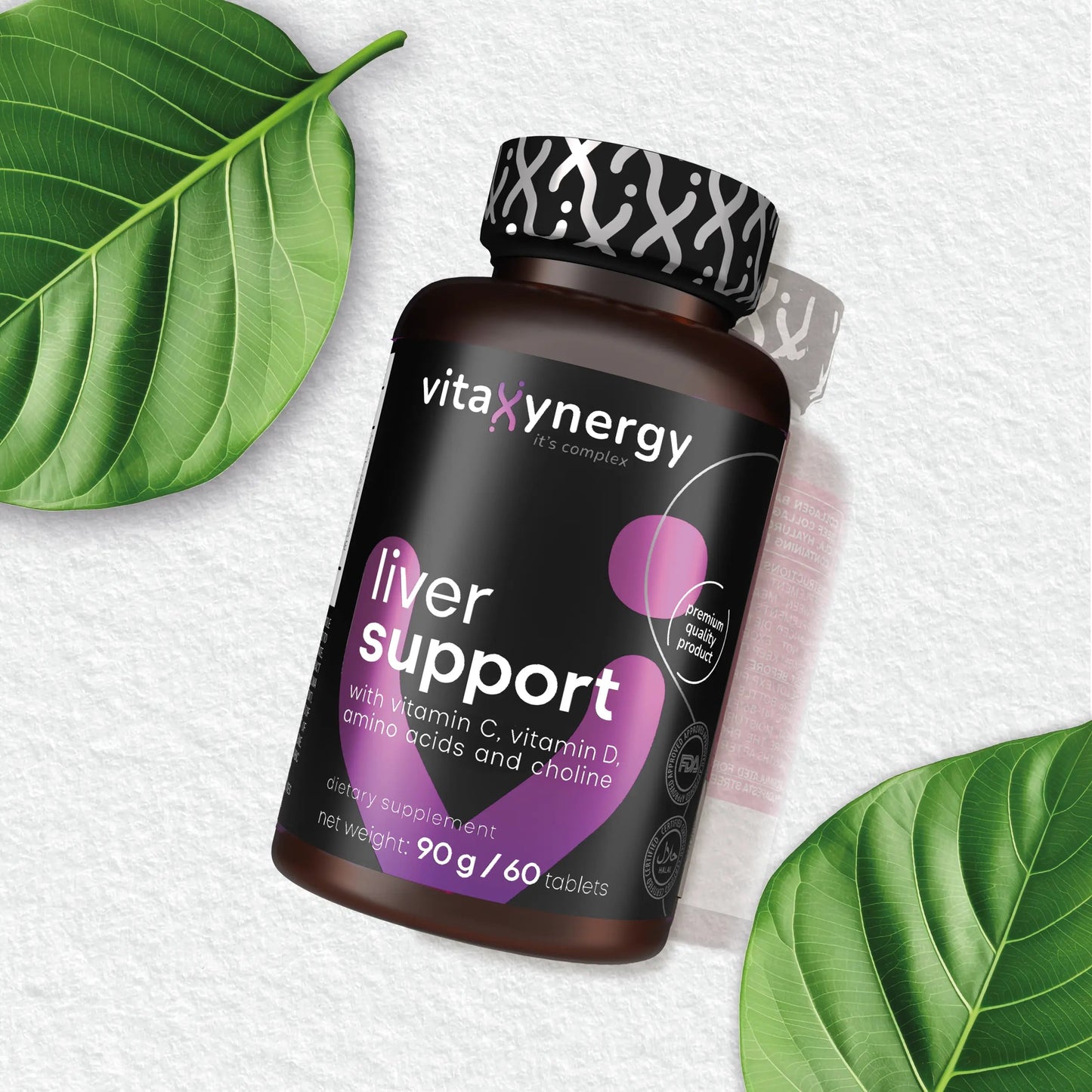 Liver Support – Amino Acids, Vitamins C, D3 & Selenium, 60 Tablets