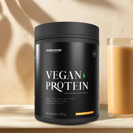 Vegan Protein Powder Salted Caramel – 900g, 22g Protein, Low Carb