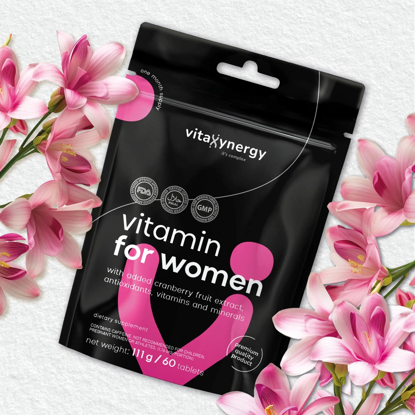 Vitamin for Women – Iron, Calcium, Spirulina & Green Tea Extract, 60 Tablets