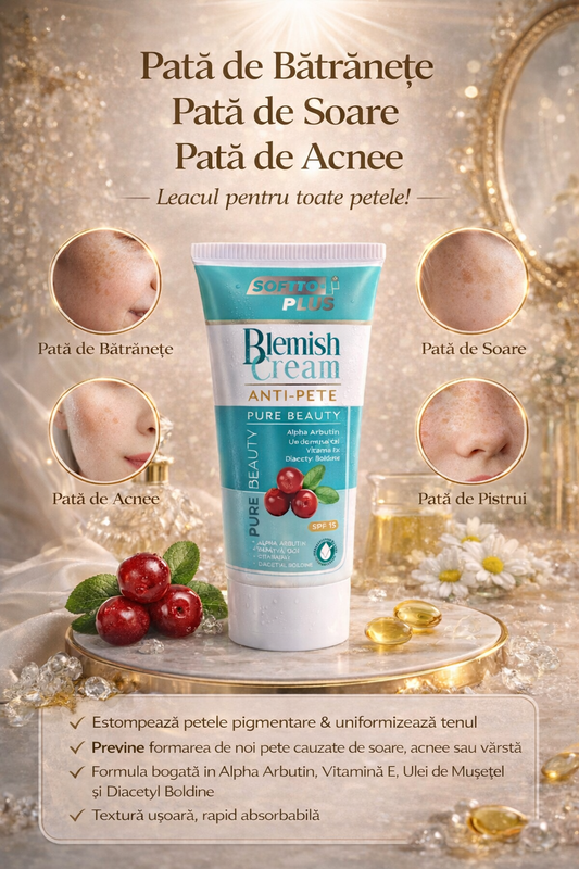 Cremă Anti-Pete – Acnee, Soare, Vârstă și Pistrui