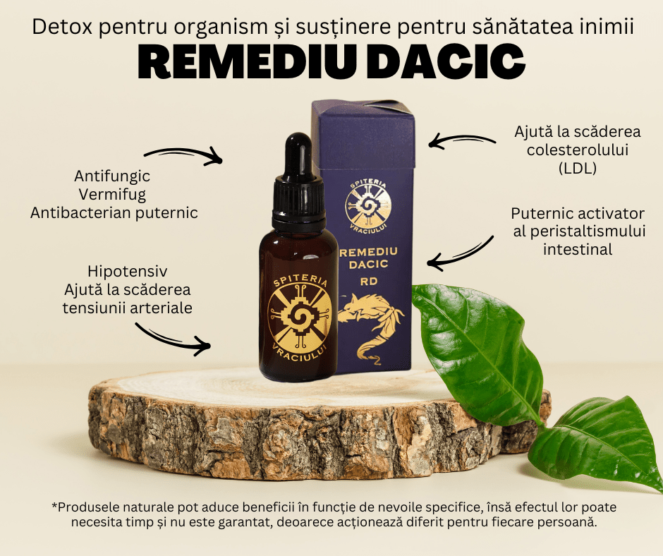 Remediu Dacic - RD - Deparazitant și antibiotic natural