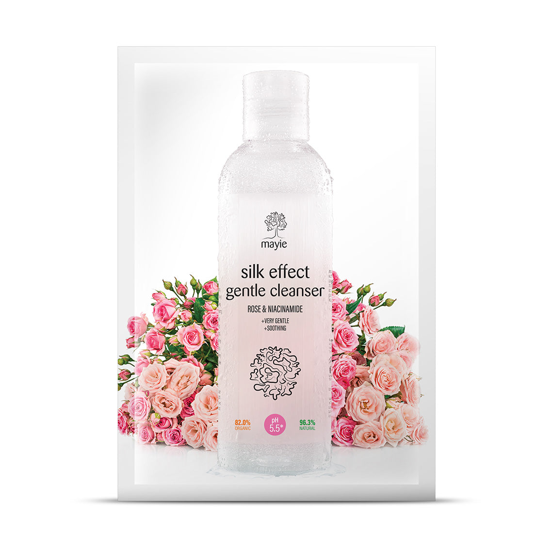 Rose and Niacinamide Cleansing Gel, Silk Effect Gentle Cleanser