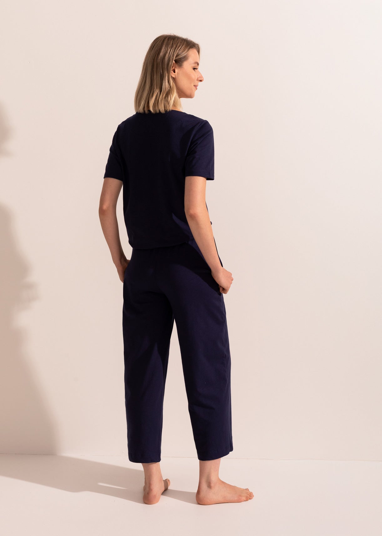 Pantaloni damă Texture Bumbac
