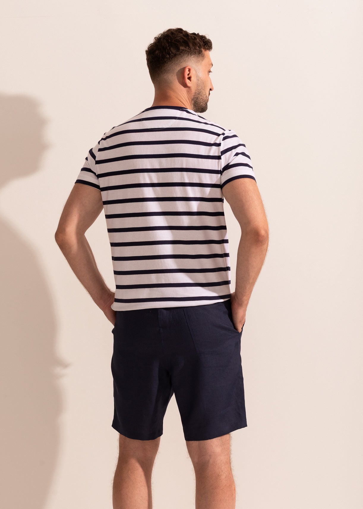 Pantaloni scurți bărbați Positano Bambus/In