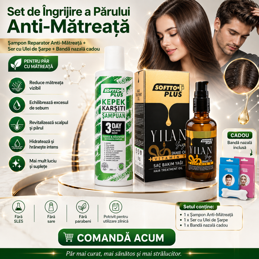 Set de Îngrijire a Părului Anti-Mătreață – Pentru Păr cu Mătreață