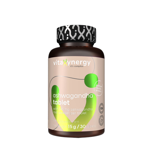 Ashwagandha 245mg Tablets – Adaptogen for Stress Relief & Energy, 30 Tablets