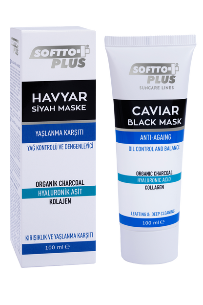 Mască Neagră Cu Caviar Anti-Îmbătrânire, Control Al Sebumului Și Echilibrare – 100 ml