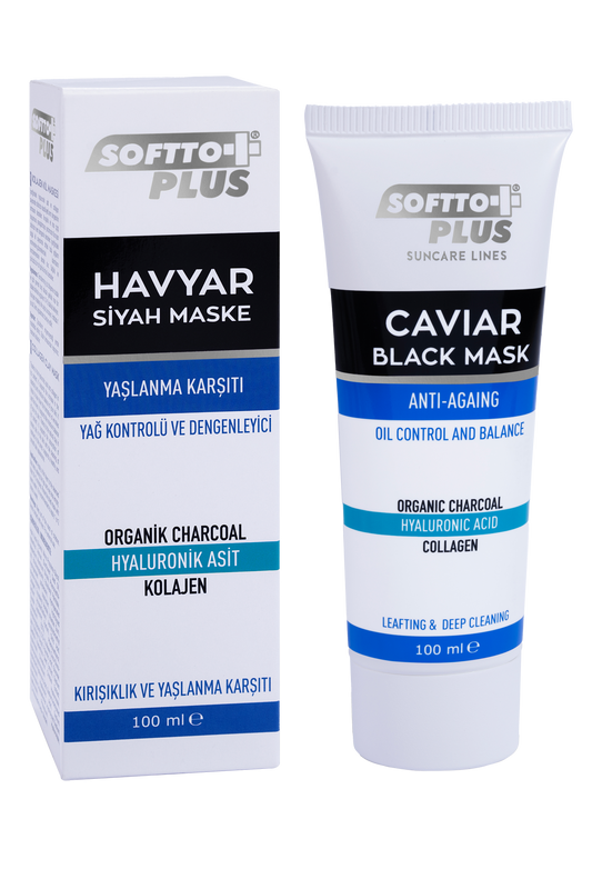 Mască Neagră Cu Caviar Anti-Îmbătrânire, Control Al Sebumului Și Echilibrare – 100 ml