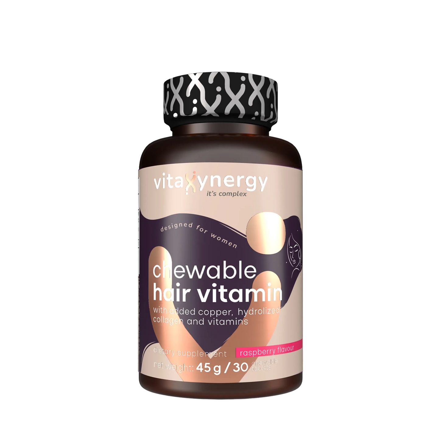 Hair Vitamin Chewable Tablets – Biotin, Zinc & B-Complex, 30 Tablets