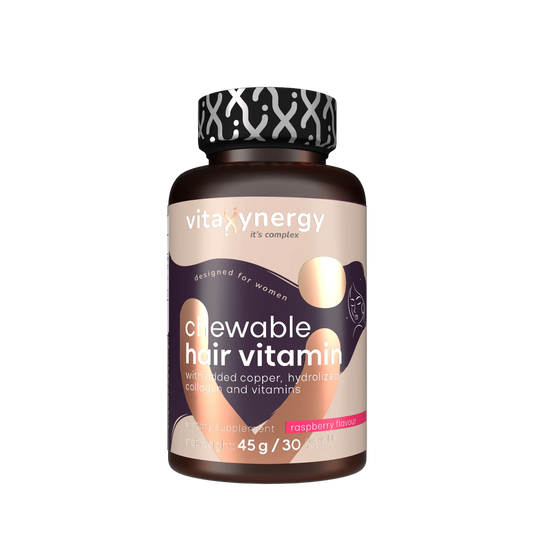 Hair Vitamin Chewable Tablets – Biotin, Zinc & B-Complex, 30 Tablets