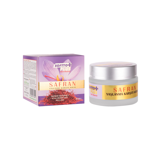 Crema Anti-îmbătrânire cu șofran pentru față și gât – 50 ml