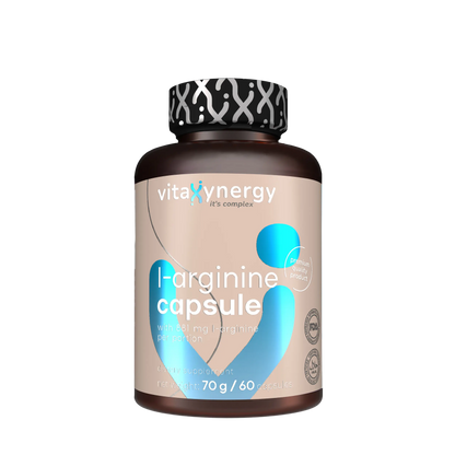 L-Arginine Capsules – Nitric Oxide & Cardiovascular Support, 60 Capsules