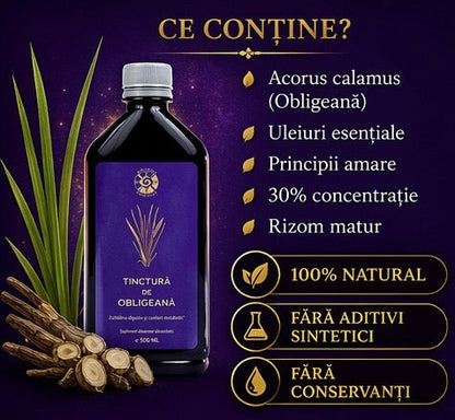 Tinctură de Obligeană – Echilibru Digestiv și Confort Metabolic | 500ml