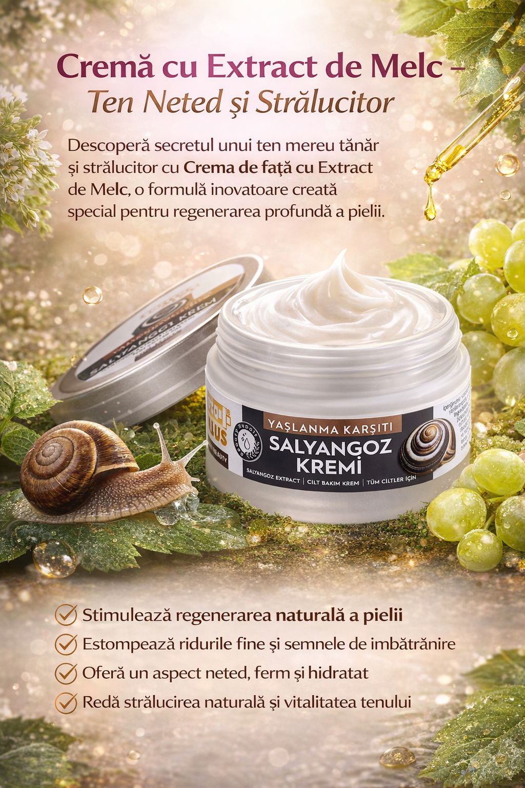 Cream with Snail Extract – Smooth and Glowing Skin