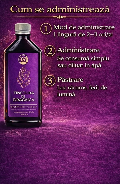 Tinctură de Drăgaică – Echilibru Hormonal și Sănătatea Tiroidei | 500ml