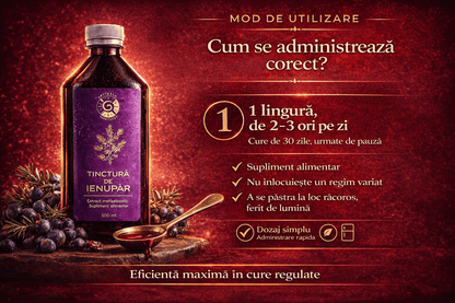 Tinctură de Ienupăr – Sănătatea Rinichilor și Tractului Urinar | 500ml
