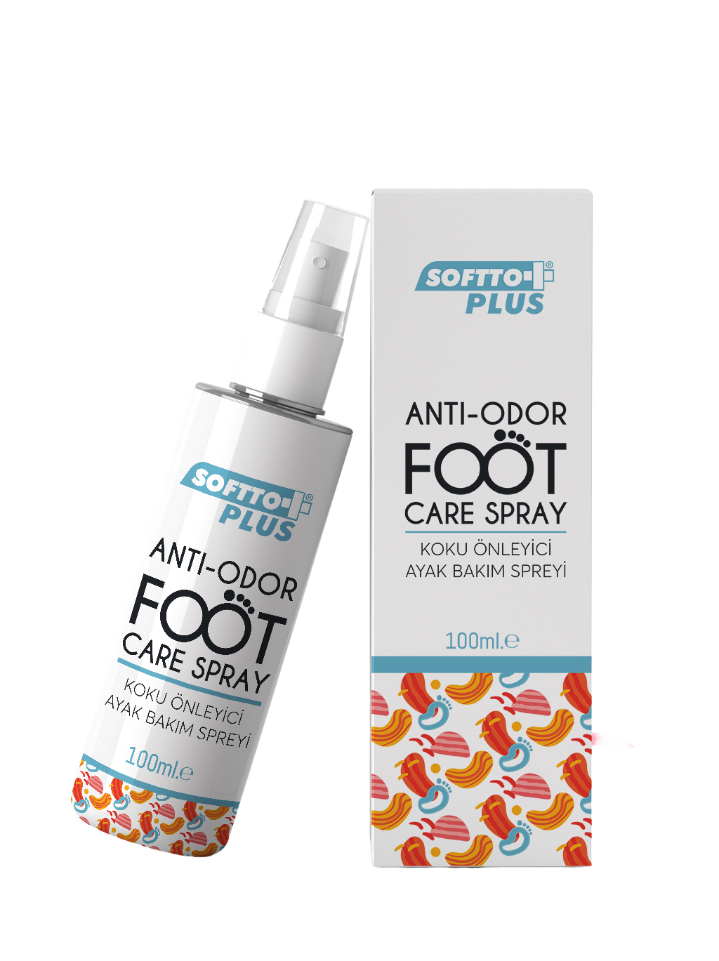 Spray pentru Picioare – Anti-Miros, Răcoritor, Hidratant și Emolient – 100 ml