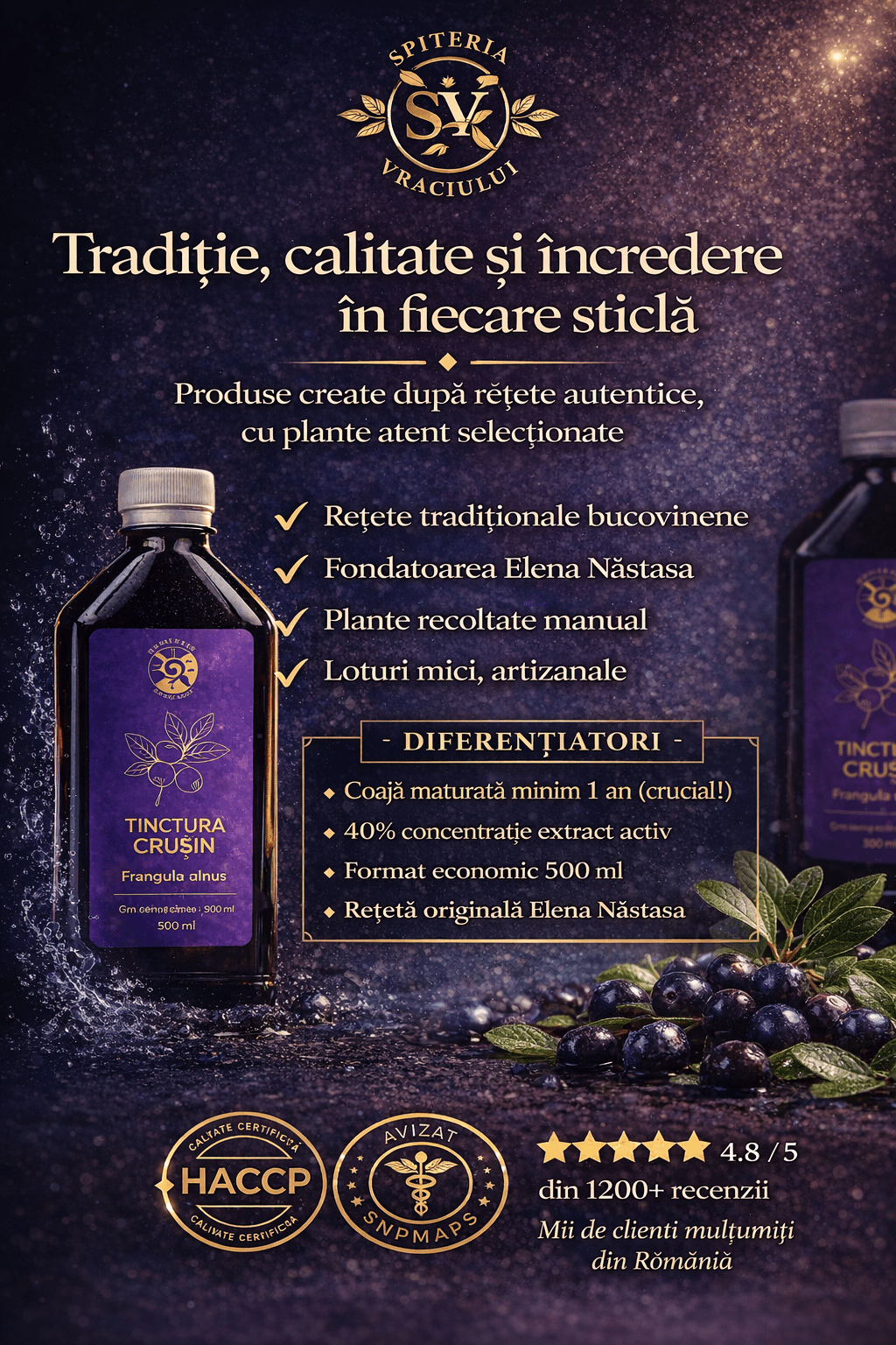Buckthorn Tincture – Smooth and Natural Bowel Transit | Gentle Laxative 500ml