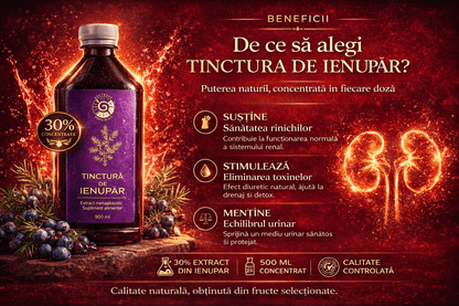 Tinctură de Ienupăr – Sănătatea Rinichilor și Tractului Urinar | 500ml