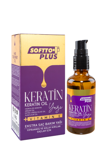 Ulei de Păr cu Keratină - Hrănește și Repară Părul