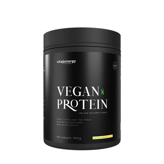 Vegan Protein Powder Banana – 900g, 22g Protein, Low Carb