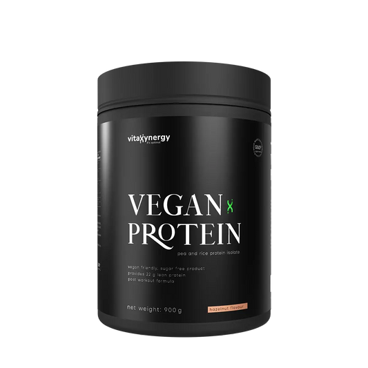 Vegan Protein Powder Hazelnut – 900g, 22g Protein, Low Carb