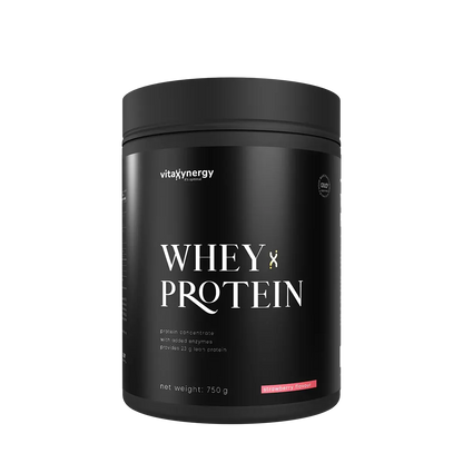 Whey Protein Powder Strawberry – 750g, 23g Protein, Sugar-Free