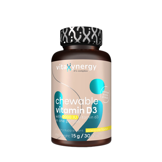 Chewable Vitamin D3 – Bone Health & Immunity, 2000/4000/5000 IU, 30 Tablets
