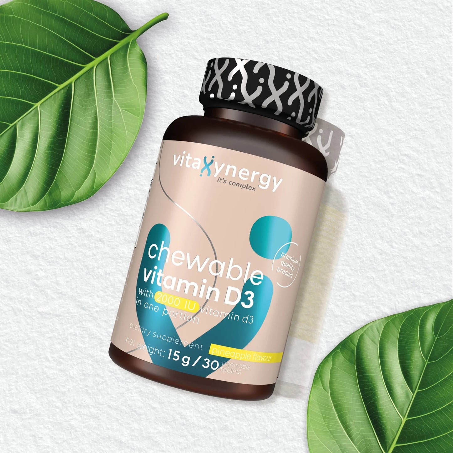 Chewable Vitamin D3 – Bone Health & Immunity, 2000/4000/5000 IU, 30 Tablets