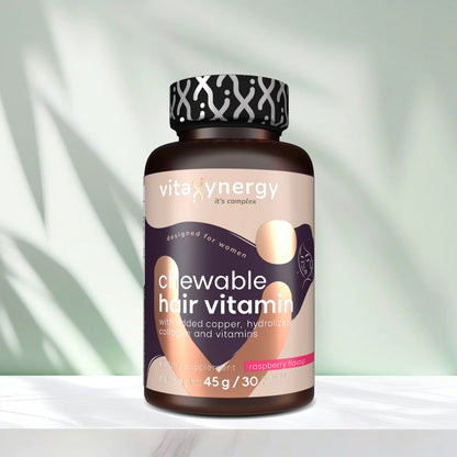 Hair Vitamin Chewable Tablets – Biotin, Zinc & B-Complex, 30 Tablets