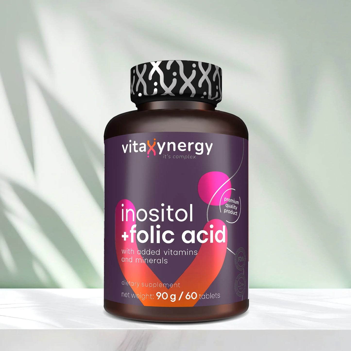 Inositol 600mg + Folic Acid 300mcg Tablets – with D3, Iron & Zinc