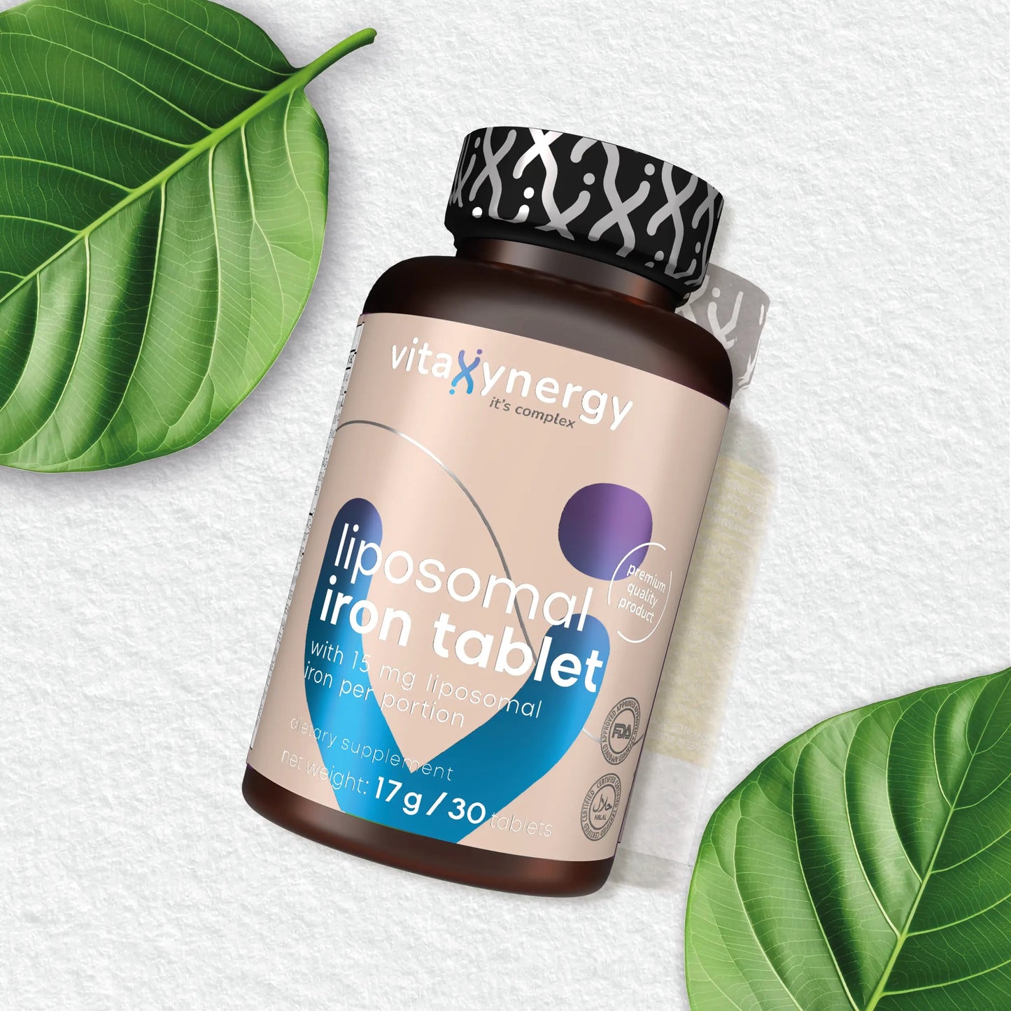 Liposomal Iron Tablets – Liposovit® Fe with B6, Folate & Vitamin C, 30 Tablets
