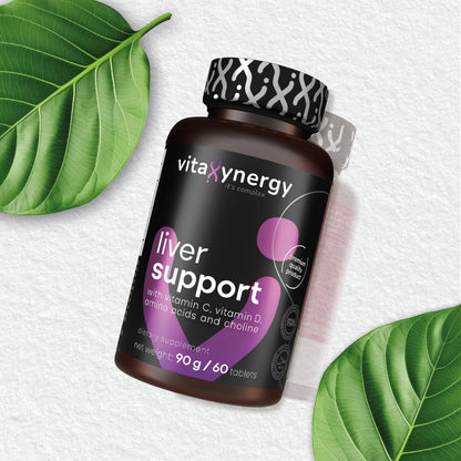 Liver Support – Amino Acids, Vitamins C, D3 & Selenium, 60 Tablets