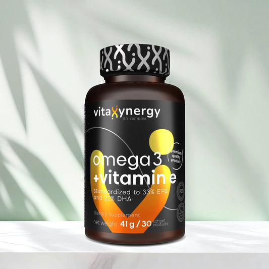 Omega-3 + Vitamin E Softgel Capsules – Heart, Brain & Vision Support
