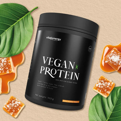 Vegan Protein Powder Salted Caramel – 900g, 22g Protein, Low Carb