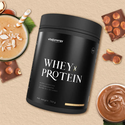 Whey Protein Powder Chocolate Hazelnut – 750g, 22g Protein, Sugar-Free
