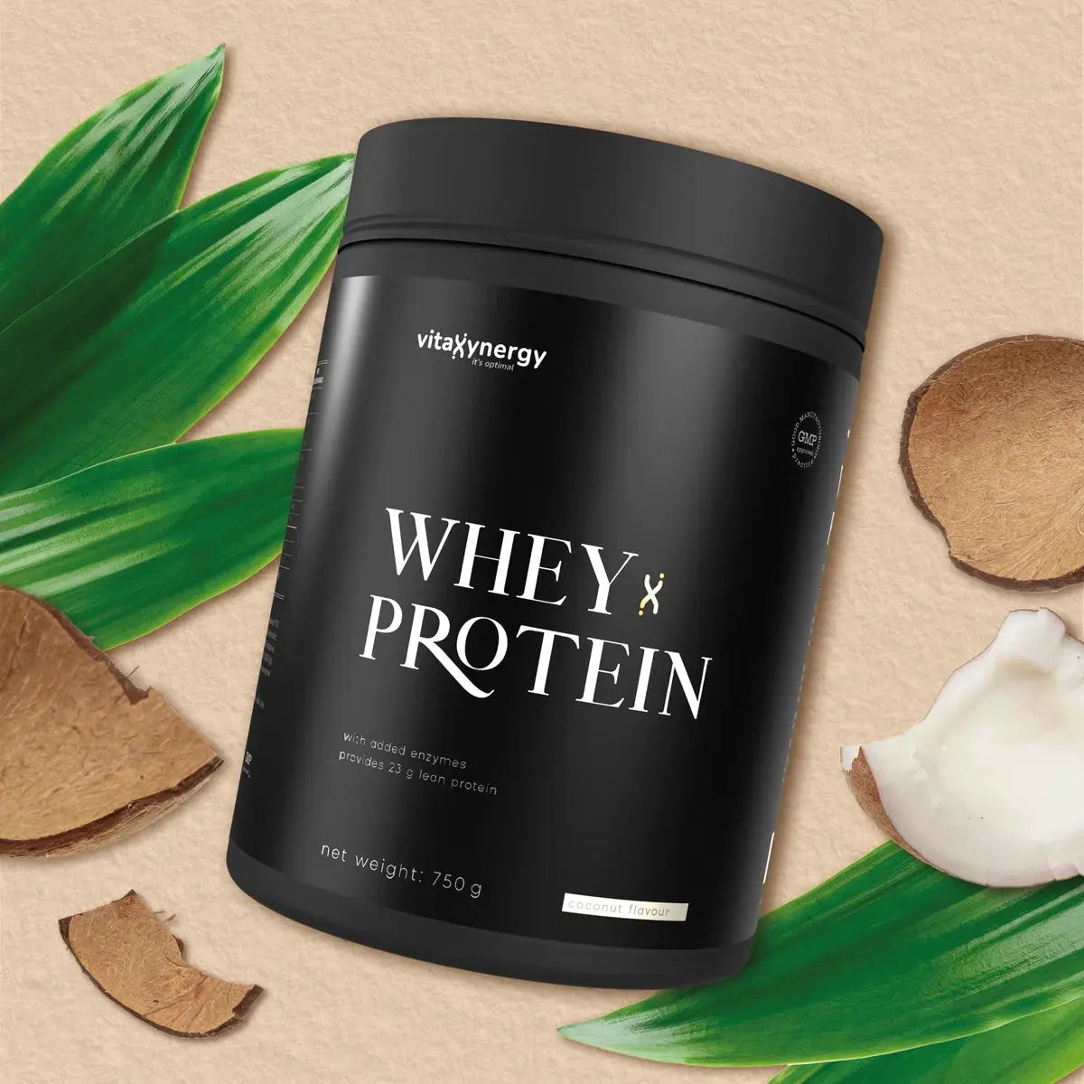 Whey Protein Powder Coconut – 750g, 23g Protein, Sugar-Free