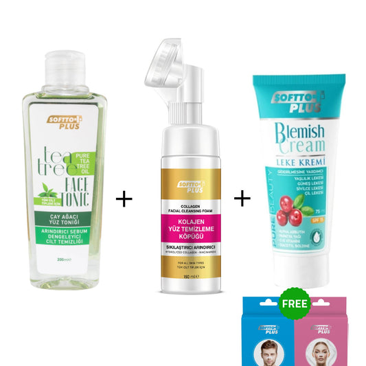 Set Facial Anti-Acnee și Pete – Pentru Femei și Bărbați