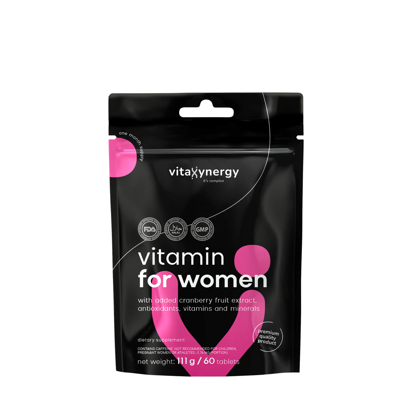 Vitamin for Women – Iron, Calcium, Spirulina & Green Tea Extract, 60 Tablets
