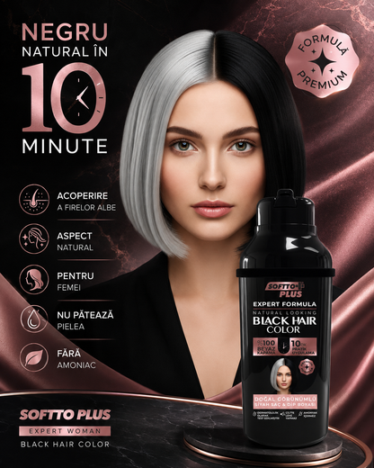 Expert Woman Black Hair Color – Negru Natural în 10 Minute pentru Femei