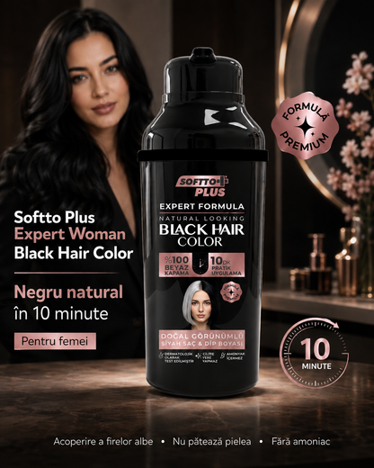 Expert Woman Black Hair Color – Negru Natural în 10 Minute pentru Femei