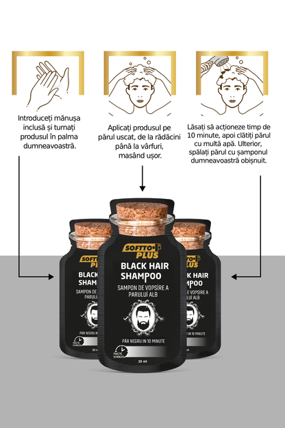 Șampon Colorant Negru Instant - 10x25ml