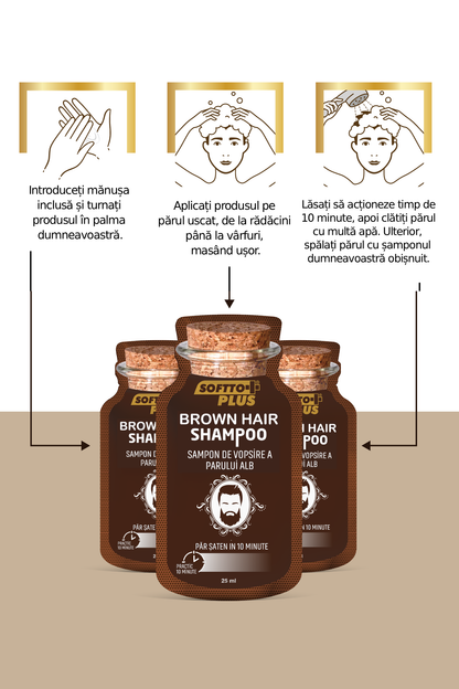 Șampon Colorant Castaniu Închis - 10x25ml