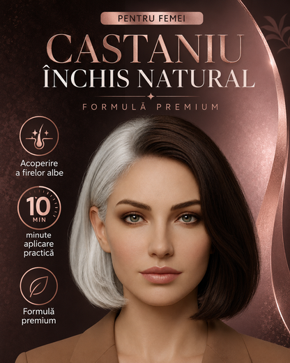 Expert Woman Dark Brown Hair Color – Castaniu Închis în 10 Minute pentru Femei