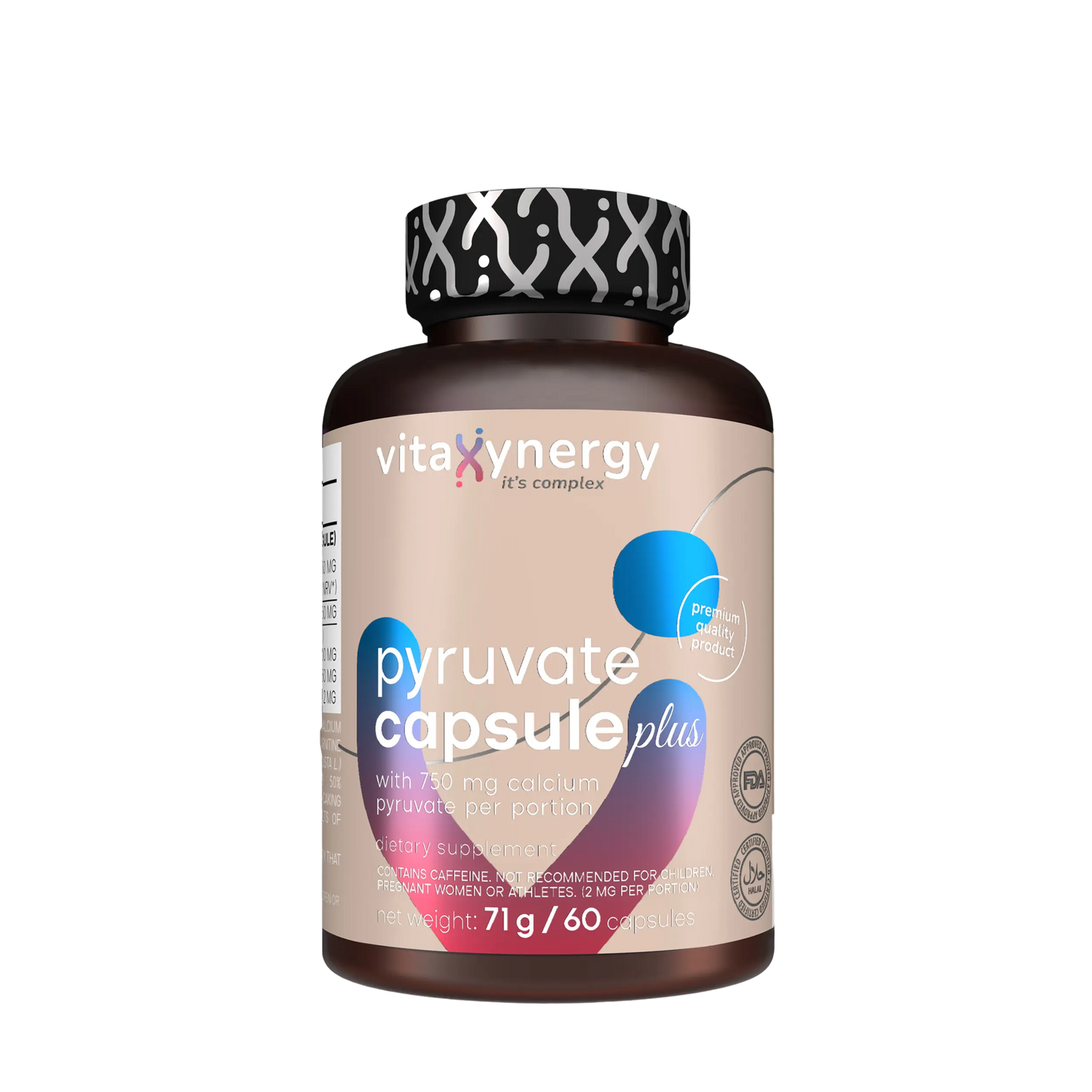 Pyruvate Plus – Calcium Pyruvate & Green Coffee & L-Carnitine, 60 Capsules
