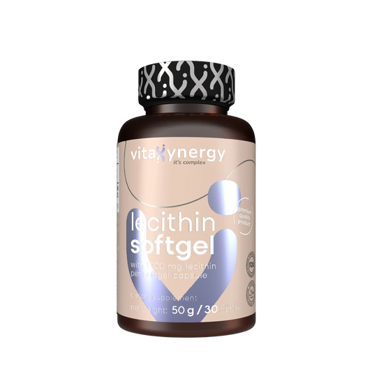 Lecithin Softgel – 1200mg Soy Lecithin for Brain & Liver, 30 Capsules