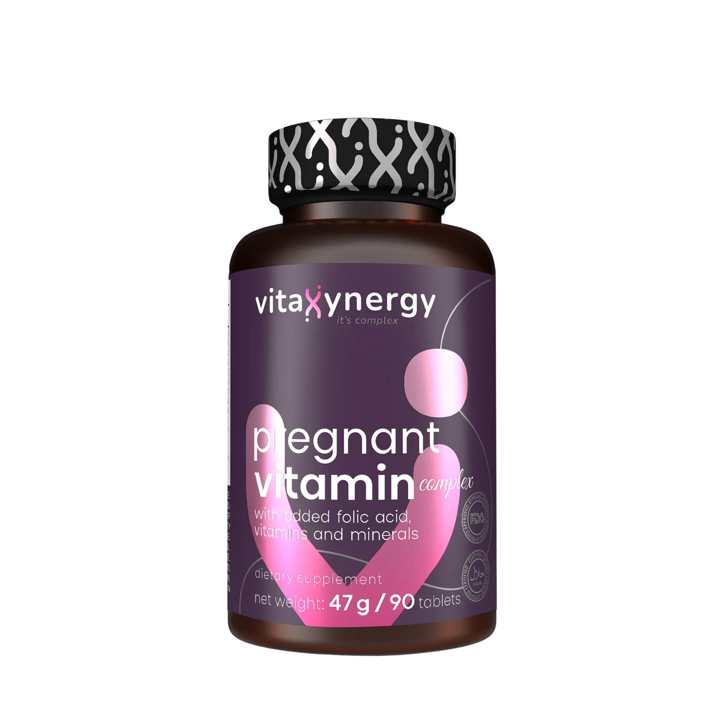 Pregnant Vitamin Complex – Folic Acid, Iron, Calcium & D3, 30 Tablets