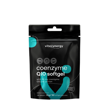 Coenzyme Q10 Softgel Capsules – 50mg CoQ10 for Heart & Energy, 30 Softgels