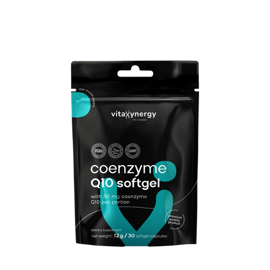 Coenzyme Q10 Softgel Capsules – 50mg CoQ10 for Heart & Energy, 30 Softgels